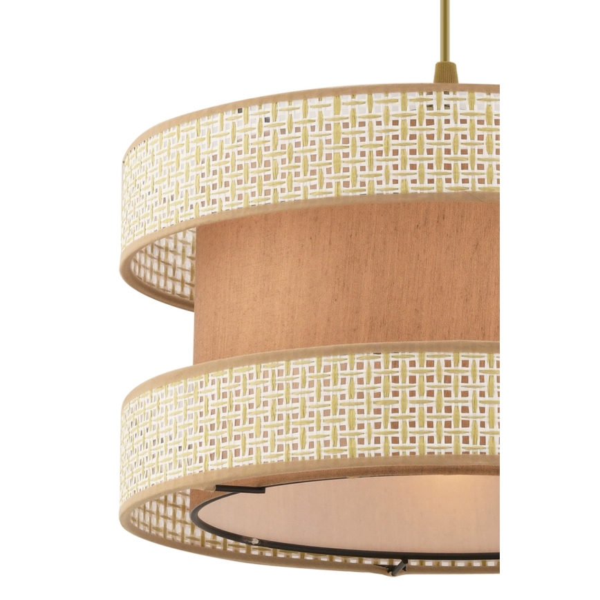 Hängande lampa HALO 1xE27/60W/230V beige/creme