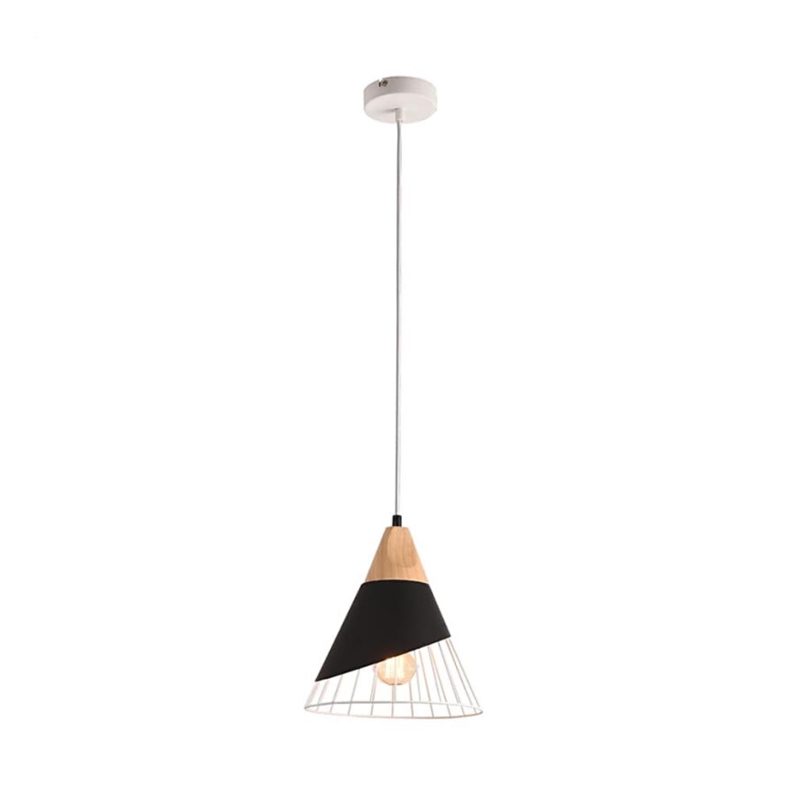 Hängande lampa IRIS 1×E27/40W/230V Svart