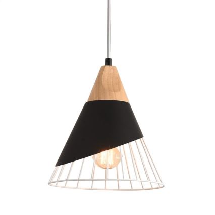 Hängande lampa IRIS 1×E27/40W/230V Svart
