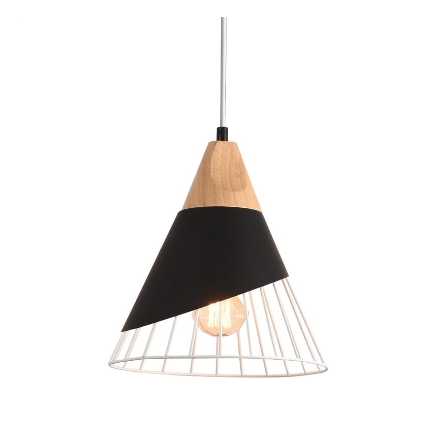 Hängande lampa IRIS 1×E27/40W/230V Svart