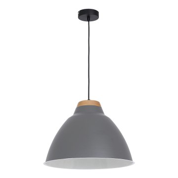 Hängande lampa  SKAL 1xE27/60W grå