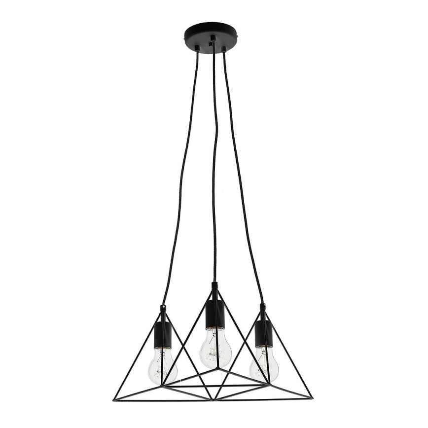 Hängande lampa TREKANT 3xE27/60W