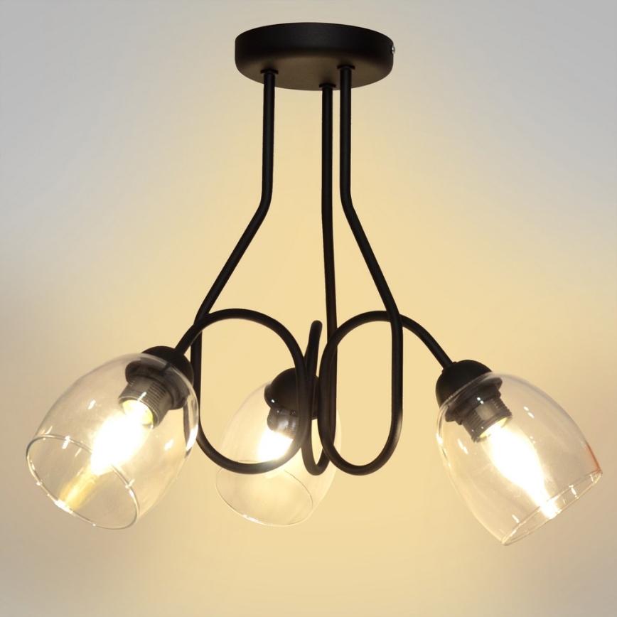 Hängande Ljuskrona MARIETTA 3xE27/15W/230V
