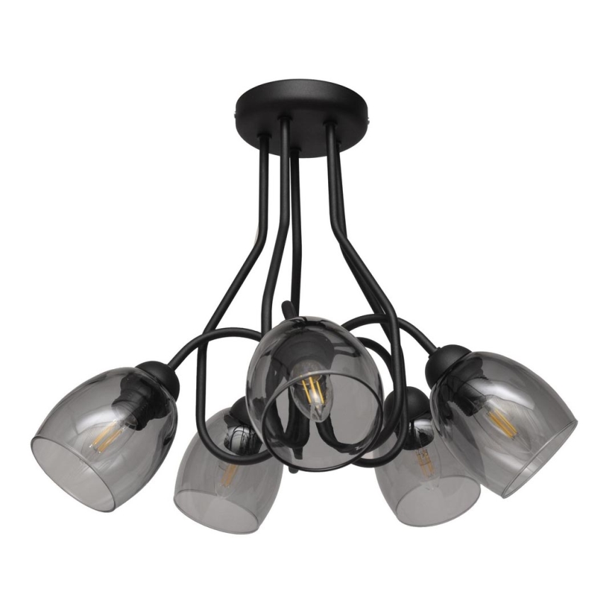 Hängande Ljuskrona MARIETTA 5xE27/15W/230V