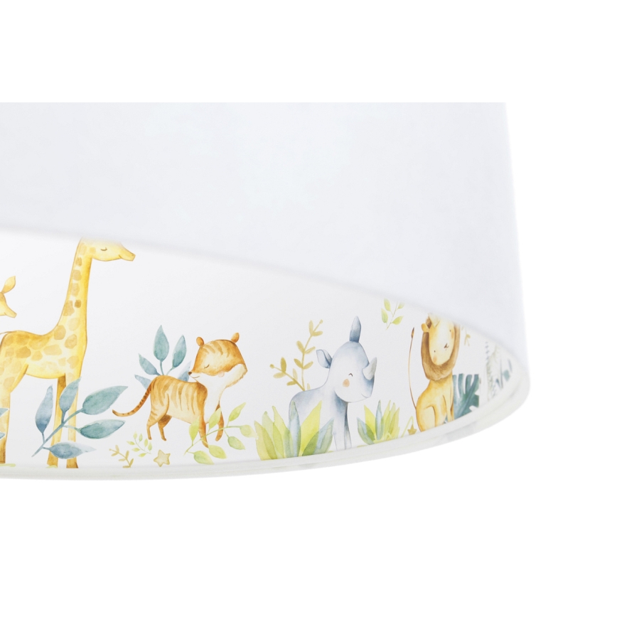 Hängande ljuskrona med textilsladd för barn SWEET DREAMS 1xE27/60W/230V diameter 30 cm