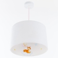 Hängande ljuskrona med textilsladd för barn SWEET DREAMS 1xE27/60W/230V diameter 30 cm
