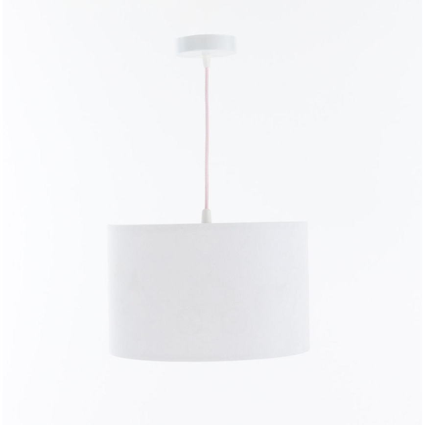 Hängande ljuskrona med textilsladd för barn SWEET DREAMS 1xE27/60W/230V diameter 30 cm