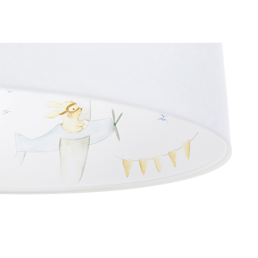 Hängande ljuskrona med textilsladd för barn SWEET DREAMS 1xE27/60W/230V diameter 30 cm
