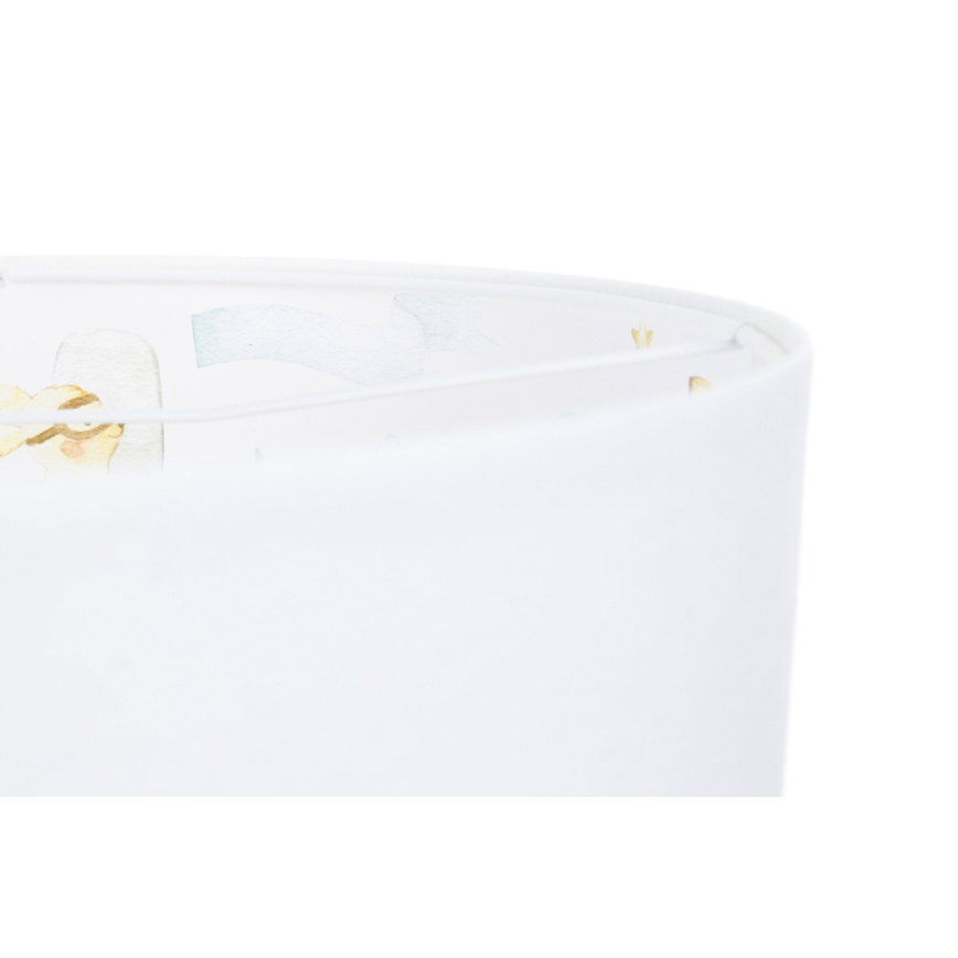 Hängande ljuskrona med textilsladd för barn SWEET DREAMS 1xE27/60W/230V diameter 30 cm