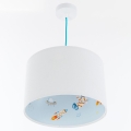 Hängande ljuskrona med textilsladd för barn SWEET DREAMS 1xE27/60W/230V diameter 30 cm
