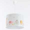 Hängande ljuskrona med textilsladd för barn SWEET DREAMS 1xE27/60W/230V diameter 30 cm