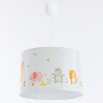 Hängande ljuskrona med textilsladd för barn SWEET DREAMS 1xE27/60W/230V diameter 30 cm