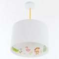 Hängande ljuskrona med textilsladd för barn SWEET DREAMS 1xE27/60W/230V diameter 30 cm