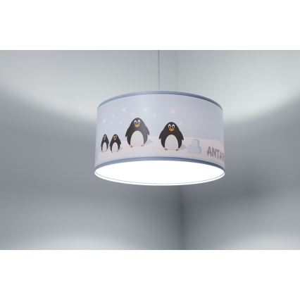 Hängande ljuskrona med textilsladd för barn SWEET DREAMS 1xE27/60W/230V diameter 30 cm