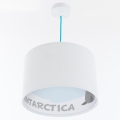 Hängande ljuskrona med textilsladd för barn SWEET DREAMS 1xE27/60W/230V diameter 30 cm