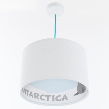 Hängande ljuskrona med textilsladd för barn SWEET DREAMS 1xE27/60W/230V diameter 30 cm