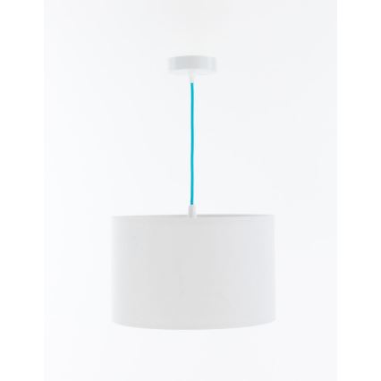 Hängande ljuskrona med textilsladd för barn SWEET DREAMS 1xE27/60W/230V diameter 30 cm