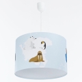 Hängande ljuskrona med textilsladd för barn SWEET DREAMS 1xE27/60W/230V diameter 30 cm