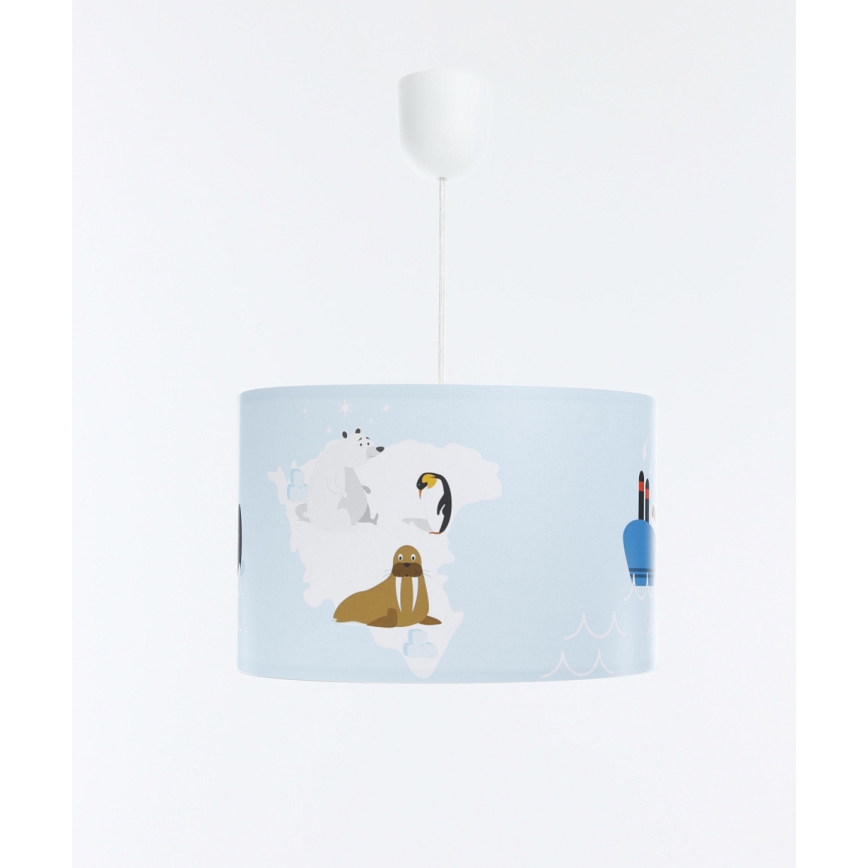 Hängande ljuskrona med textilsladd för barn SWEET DREAMS 1xE27/60W/230V diameter 30 cm