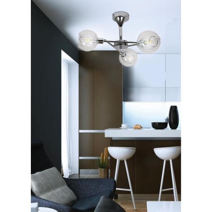 Hängande Ljuskrona OZZO 3xE14/40W/230V