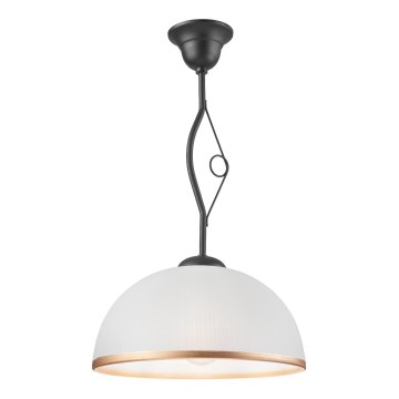 Hängande Ljuskrona RETRO 1xE27/60W/230V antracit