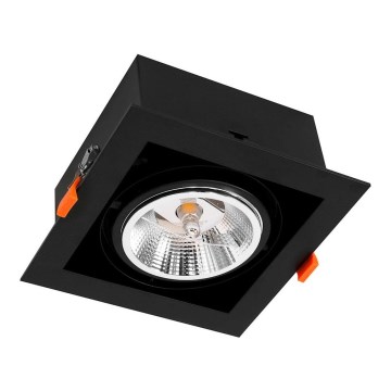 Hängande Takbelysning PLAZA AR111 1xGU10/12W/230V svart