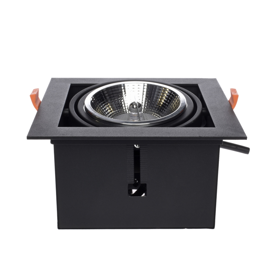 Hängande Takbelysning PLAZA AR111 1xGU10/12W/230V svart