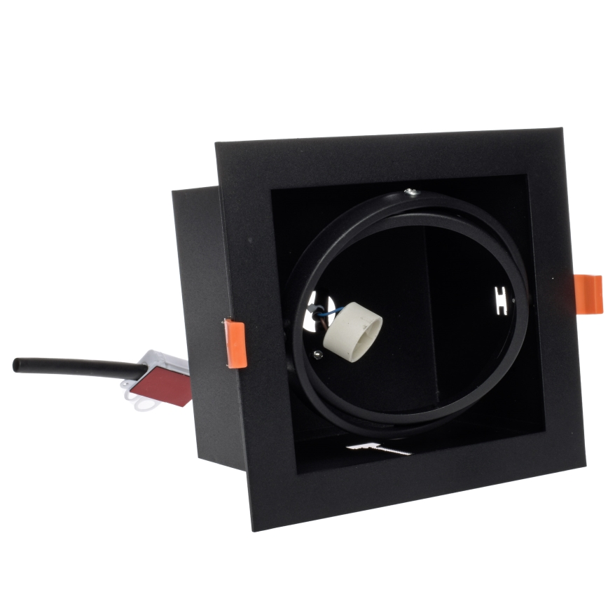 Hängande Takbelysning PLAZA AR111 1xGU10/12W/230V svart