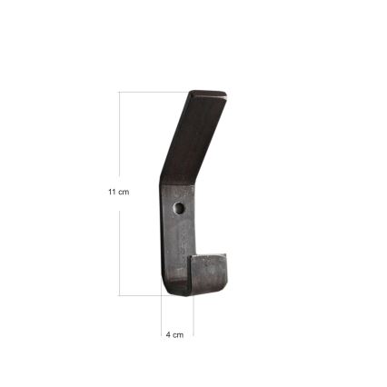Hängare 11x4 cm svart