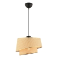 Hänglampa BARETTE 1xE27/60W/230V brun/guld