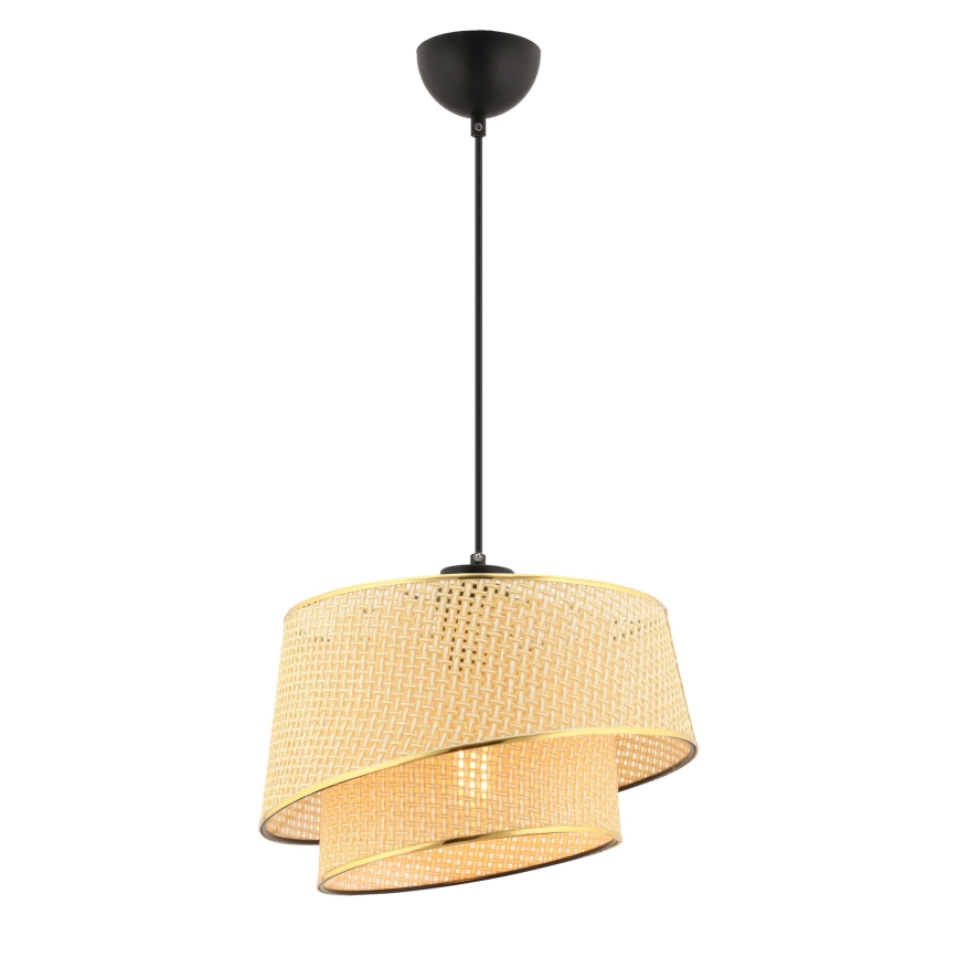 Hänglampa BARETTE 1xE27/60W/230V brun/guld