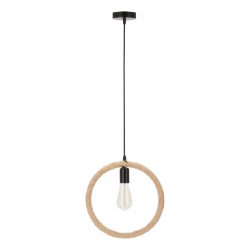 Hänglampa KOLO 1xE27/40W/230V beige/svart