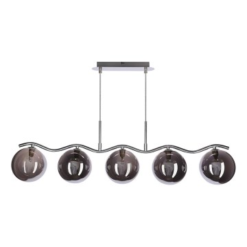 Hänglampa LUMOS 5xG9/20W/230V rök svart