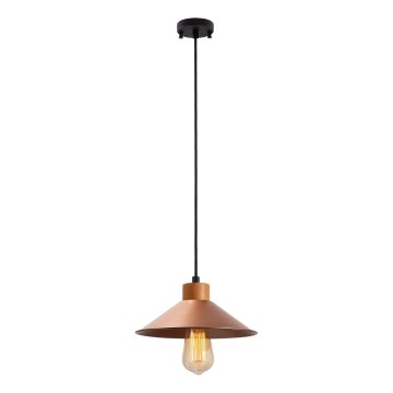 Hänglampa MANAVGAT 1xE27/40W/230V koppar/brun