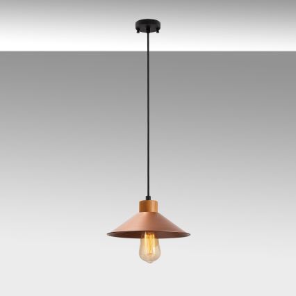 Hänglampa MANAVGAT 1xE27/40W/230V koppar/brun
