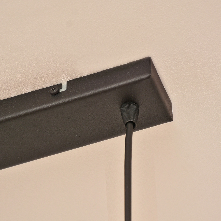 Hänglampa med kabel ALBA 3xE27/15W/230V grå