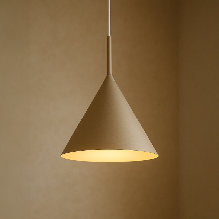 Hänglampa med kabel CAPITAL 1xGX53/15W/230V Ø 32 cm taupe