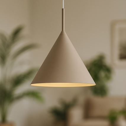 Hänglampa med kabel CAPITAL 1xGX53/15W/230V Ø 32 cm taupe