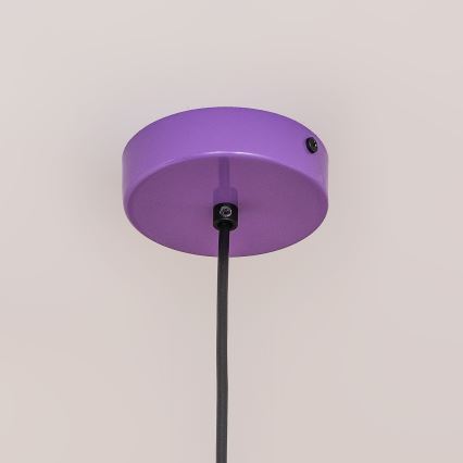 Hänglampa med kabel ETNA II 1xE27/15W/230V Ø 18,5 cm lila