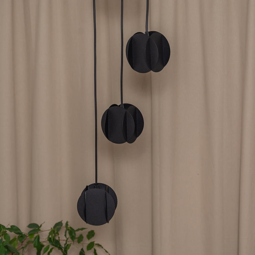 Hänglampa med kabel GAMBIT 4xGU10/10W/230V svart