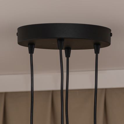 Hänglampa med kabel GAMBIT 4xGU10/10W/230V svart