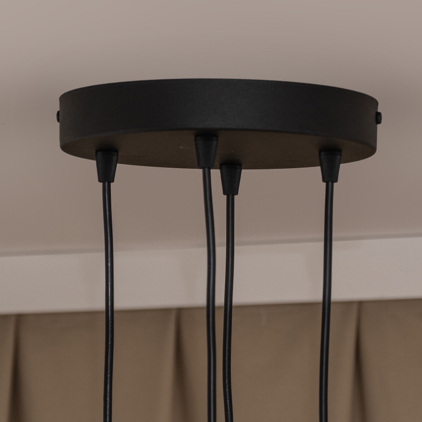 Hänglampa med kabel GAMBIT 4xGU10/10W/230V svart