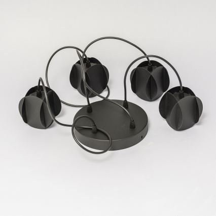 Hänglampa med kabel GAMBIT 4xGU10/10W/230V svart