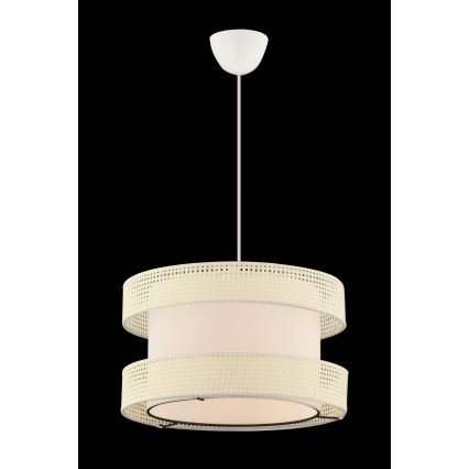 Hänglampa med kabel HALO 1xE27/60W/230V krämfärgad