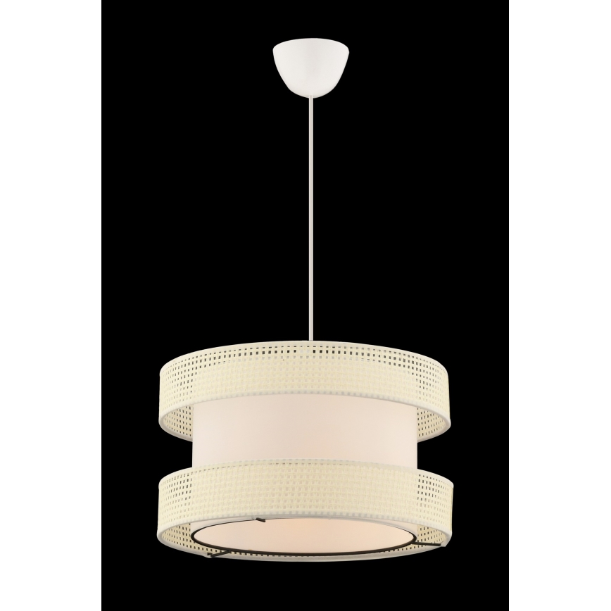 Hänglampa med kabel HALO 1xE27/60W/230V krämfärgad