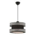 Hänglampa med kabel HALO 1xE27/60W/230V svart/grå
