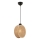 Hänglampa med sladd DRUM 1xE27/60W/230V brun