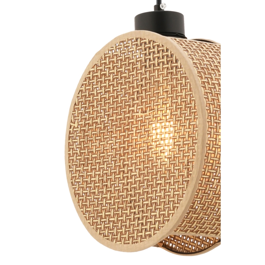 Hänglampa med sladd DRUM 1xE27/60W/230V brun