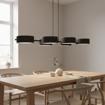 Hänglampa med sladd DRUMZ 6xE14/10W/230V svart