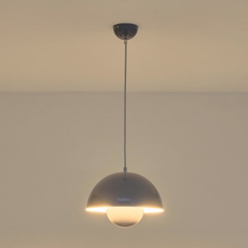 Hänglampa med sladd JARDEN 1xE27/15W/230V grå